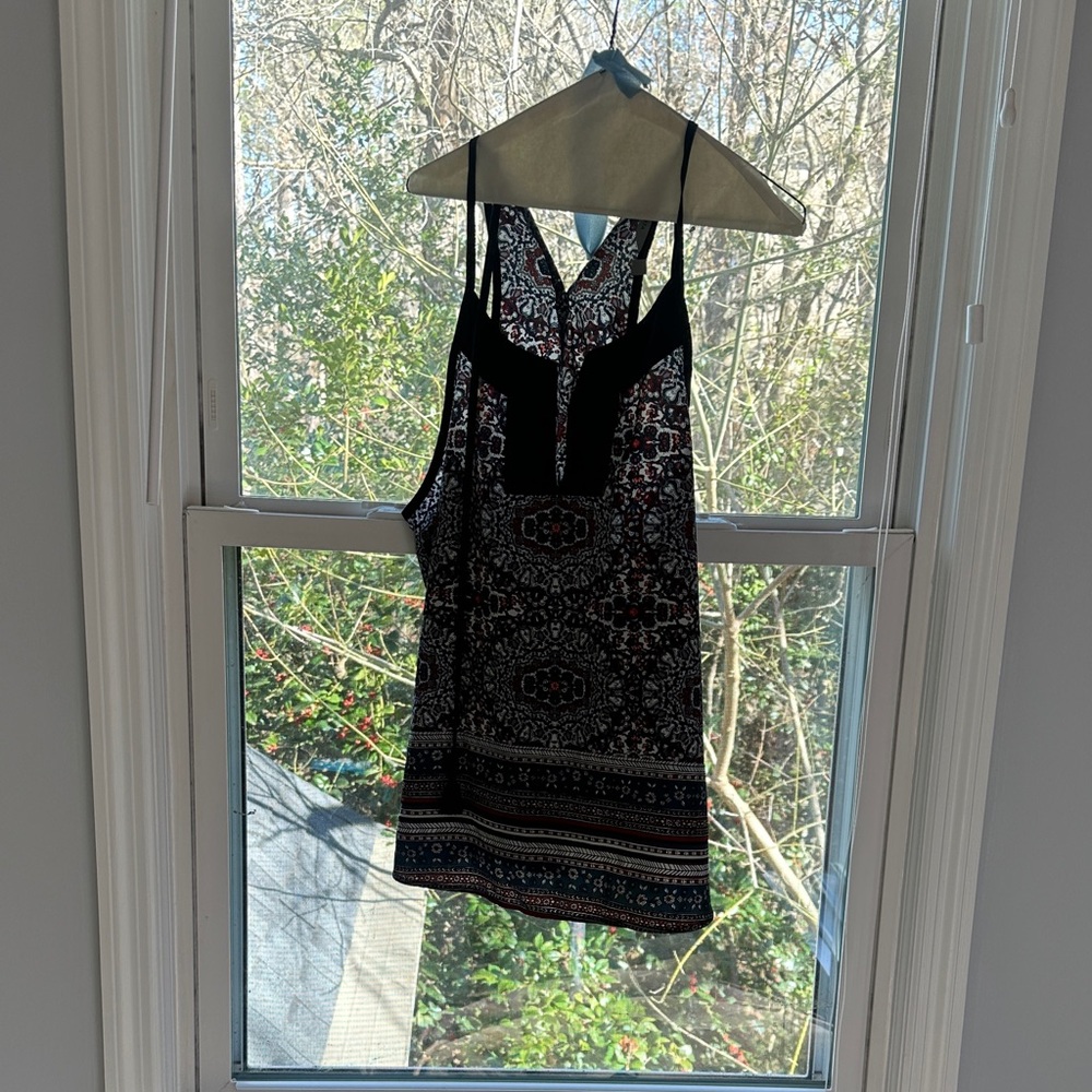 Athleta Black and Multicolor Camisole